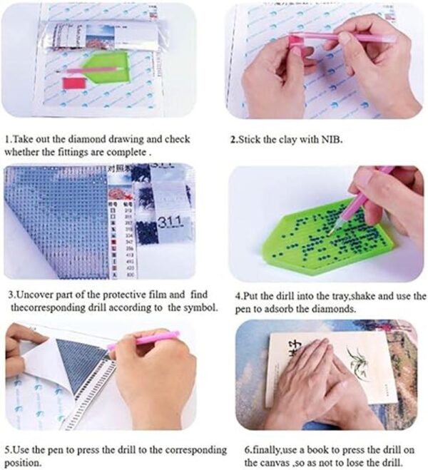 5D DIY Pintura de diamante Penny Wise 12.0 x 18.0 in_5