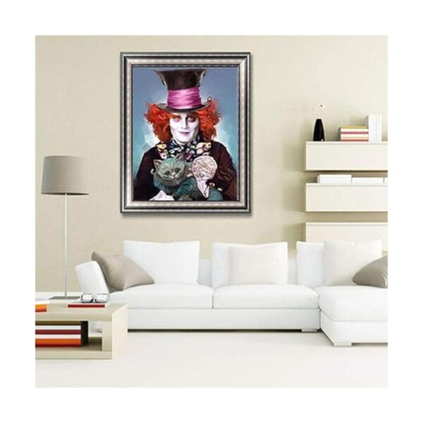 5D DIY Pintura de diamante Mad Hatter y Cheshire gato 16.0_2