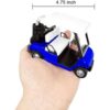 6 Pack Bundle 4 Carrito de golf Modelo de metal_6