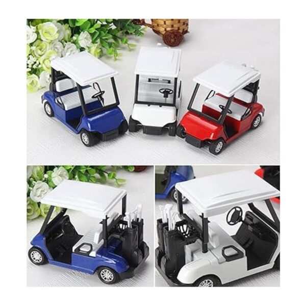 6 Pack Bundle 4 Carrito de golf Modelo de metal_5