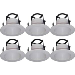 6 Pack 4 pulgadas Open Deflector recortar con soporte_1