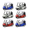 6 Pack Bundle 4 Carrito de golf Modelo de metal_1