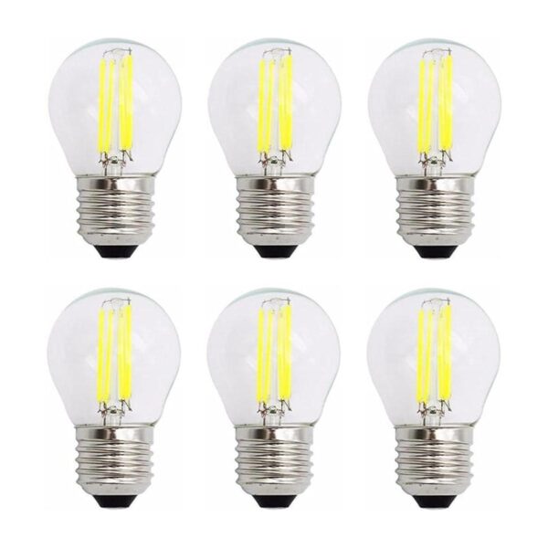 6 W G45 Bombilla LED de filamento regulable G45 Bombillas