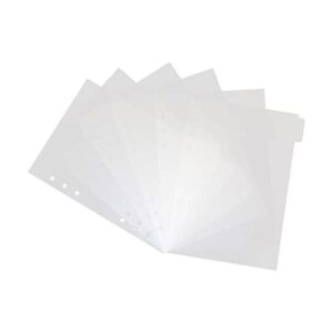 6 agujeros transparente separador de carpetas con pestañas_1