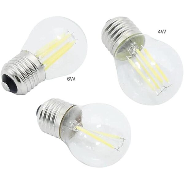 6 W G45 Bombilla LED de filamento regulable G45 Bombillas