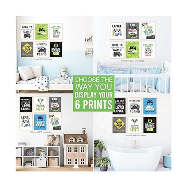 6 carteles reversibles de juego de 8 x 10 pulgadas_4