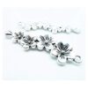 6 colgantes de flores de plata con diseño de flores de_2