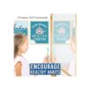 6 decoraciones reversibles de baño de tiburones para
