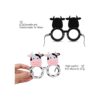 6 gafas de animales de granja con marco para fiestas de_4