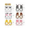 6 gafas de animales de granja con marco para fiestas de_3