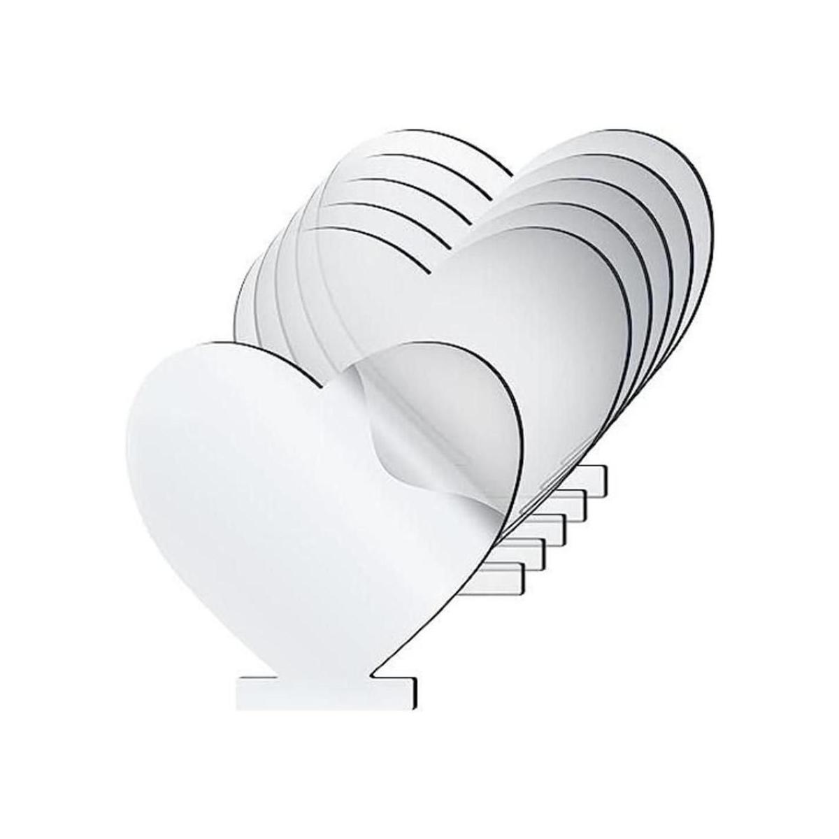 6 hojas acrílicas transparentes fundidas para base de luz