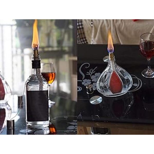 6 mechas de antorcha para botellas de vino antorchas para