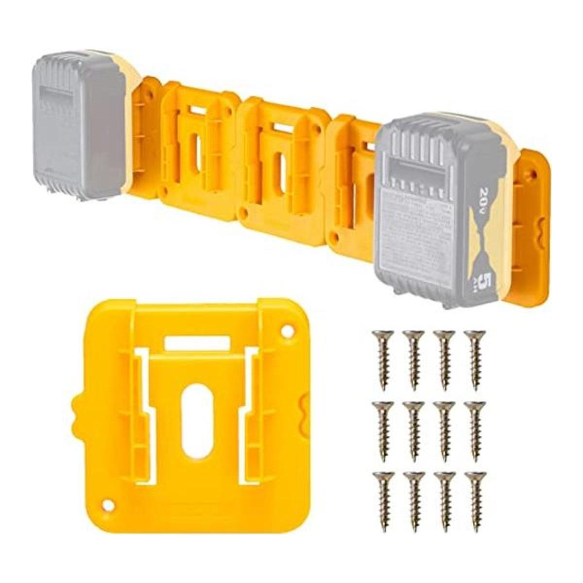 6 paquetes de soporte de batería para batería Dewalt de 20