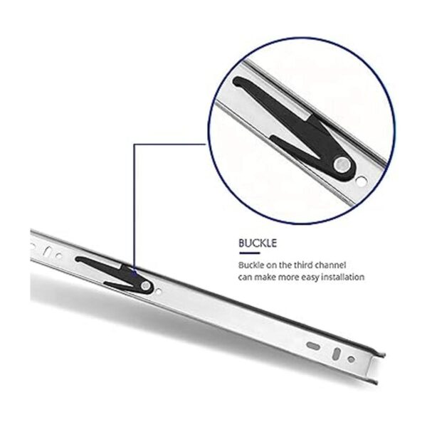 6 pares de 16.0 in Hardware de 3 secciones de extensión