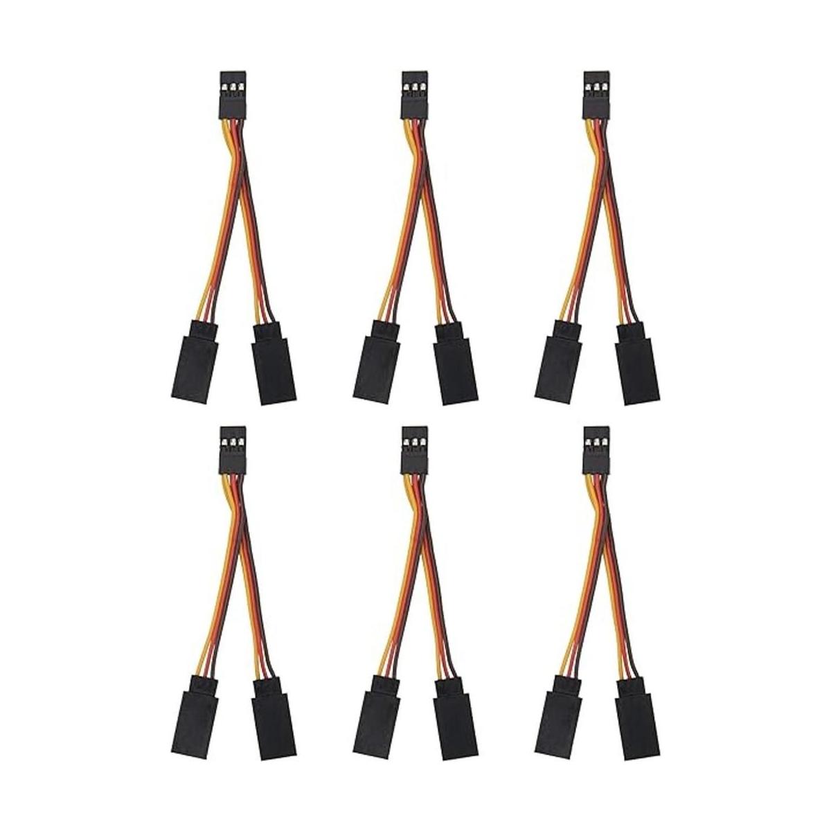 6 piezas ShareGoo JR estilo servo divisor de cable servo