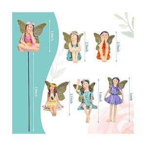 6 piezas de accesorios de hadas en miniatura mini figuras