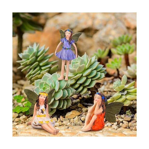 6 piezas de accesorios de hadas en miniatura mini figuras
