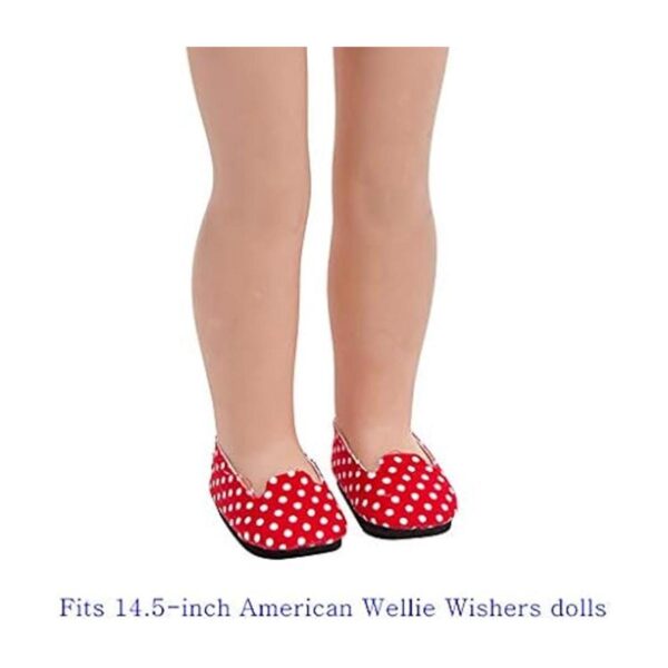 6 pares de zapatos de muñeca para muñecas de 14.5_4