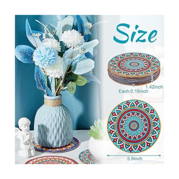 6 piezas coloridas bohemias para maceta absorbente y