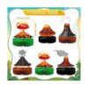 6 piezas de centro de mesa volcán para decoración de_2