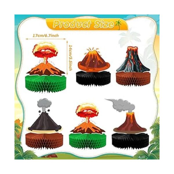 6 piezas de centro de mesa volcán para decoración de_2