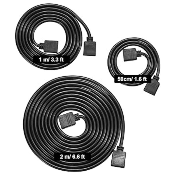 6 piezas de cable de extensión RGB de 4 pines cable de
