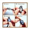 6 piezas de cordón para collar soporte de piedra vacía