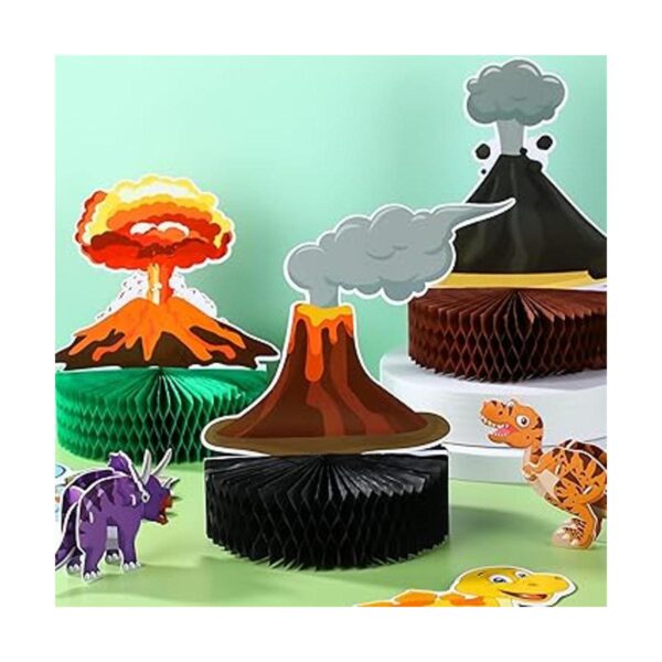 6 piezas de centro de mesa volcán para decoración de_3