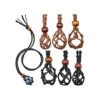 6 piezas de cordón para collar soporte de piedra vacía
