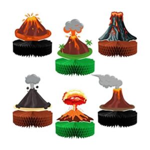 6 piezas de centro de mesa volcán para decoración de_1