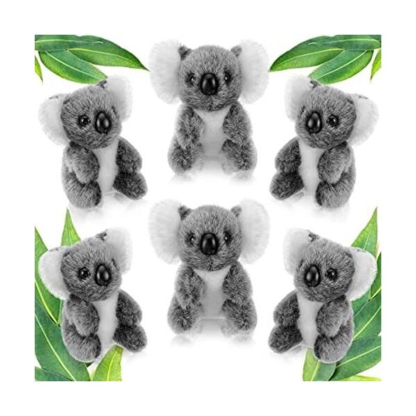 6 piezas de oso Koala de peluche de animal de peluche