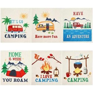 6 piezas mixtas de camping sueco platos de picnic tema_1