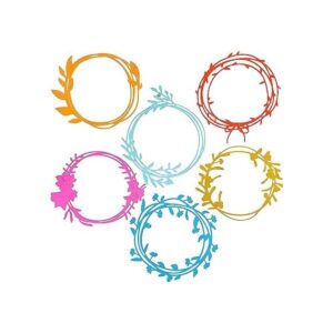 6 piezas de troqueles de corte de corona de metal
