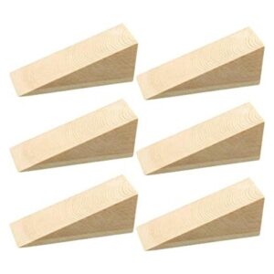 6 piezas de tope de puerta antideslizante de madera para_1