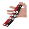 6 pulseras de cuero con botones a presión para mujer y_4