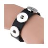 6 pulseras de cuero con botones a presión para mujer y_5