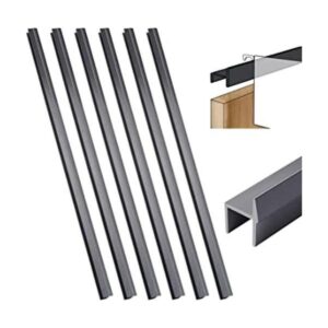 6 rieles colgantes de PVC para cajones de archivo color_1