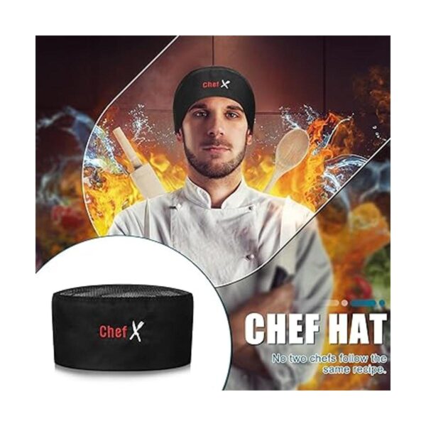 6 sombreros de chef unisex de malla superior para cocina_3