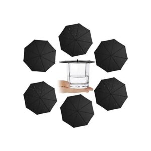 6 tapas de silicona para tazas de paraguas tapas de vaso