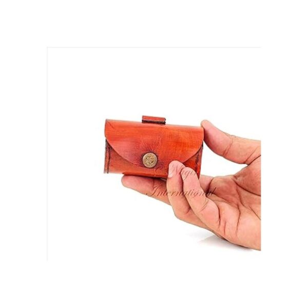 6 latón sólido Spyglass con bolsa de cuero cilíndrico_2