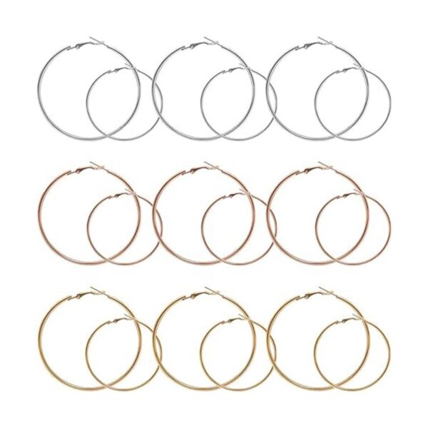 60 aretes de aro de cuentas redondas para encontrar aro de
