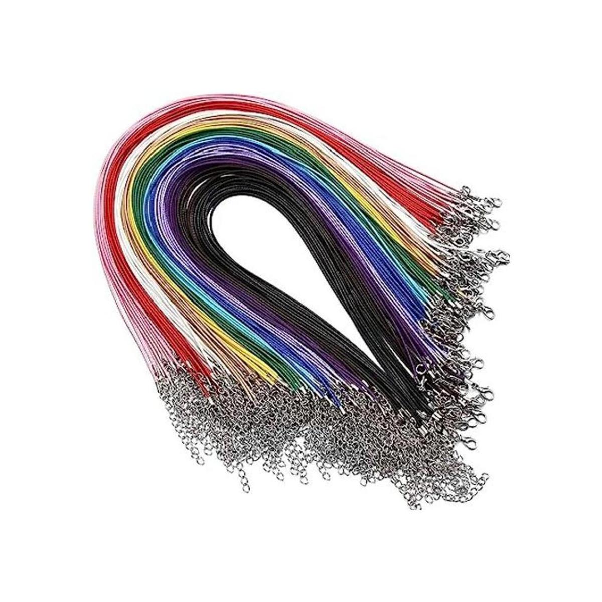 60 cuerdas enceradas para collar a granel para hacer