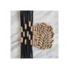 60 cuentas de rastas de madera de imitación de madera para