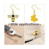 60 dijes de aleación de abeja esmaltada de abeja de panal