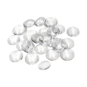 60 piezas de cúpula de cristal transparente de imitación_1