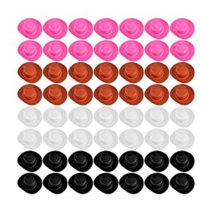 60 piezas de plástico mini sombreros de vaquero_1