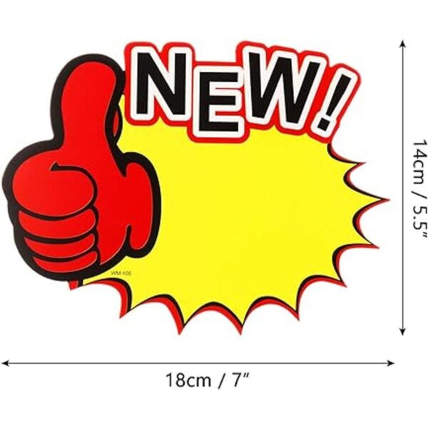 60 piezas de tarjetas de cartel Starburst para venta 7 x