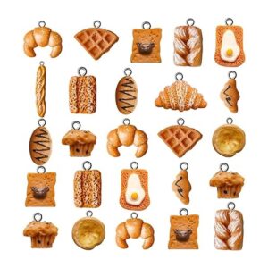 60 piezas hechas a mano de simulación de pan tostado