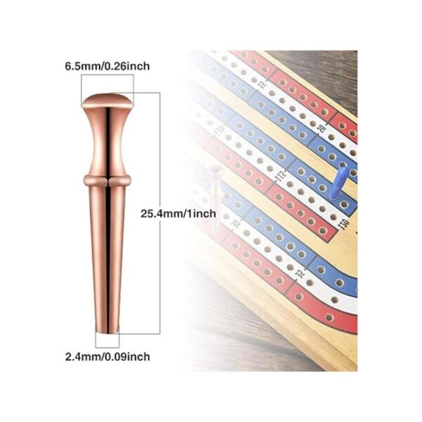 60 pinzas de metal para cribbage para tabla de cribbage_2