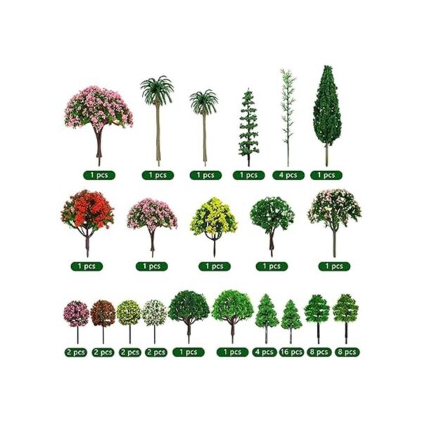 60 unidades de árboles en miniatura mixtos plantas